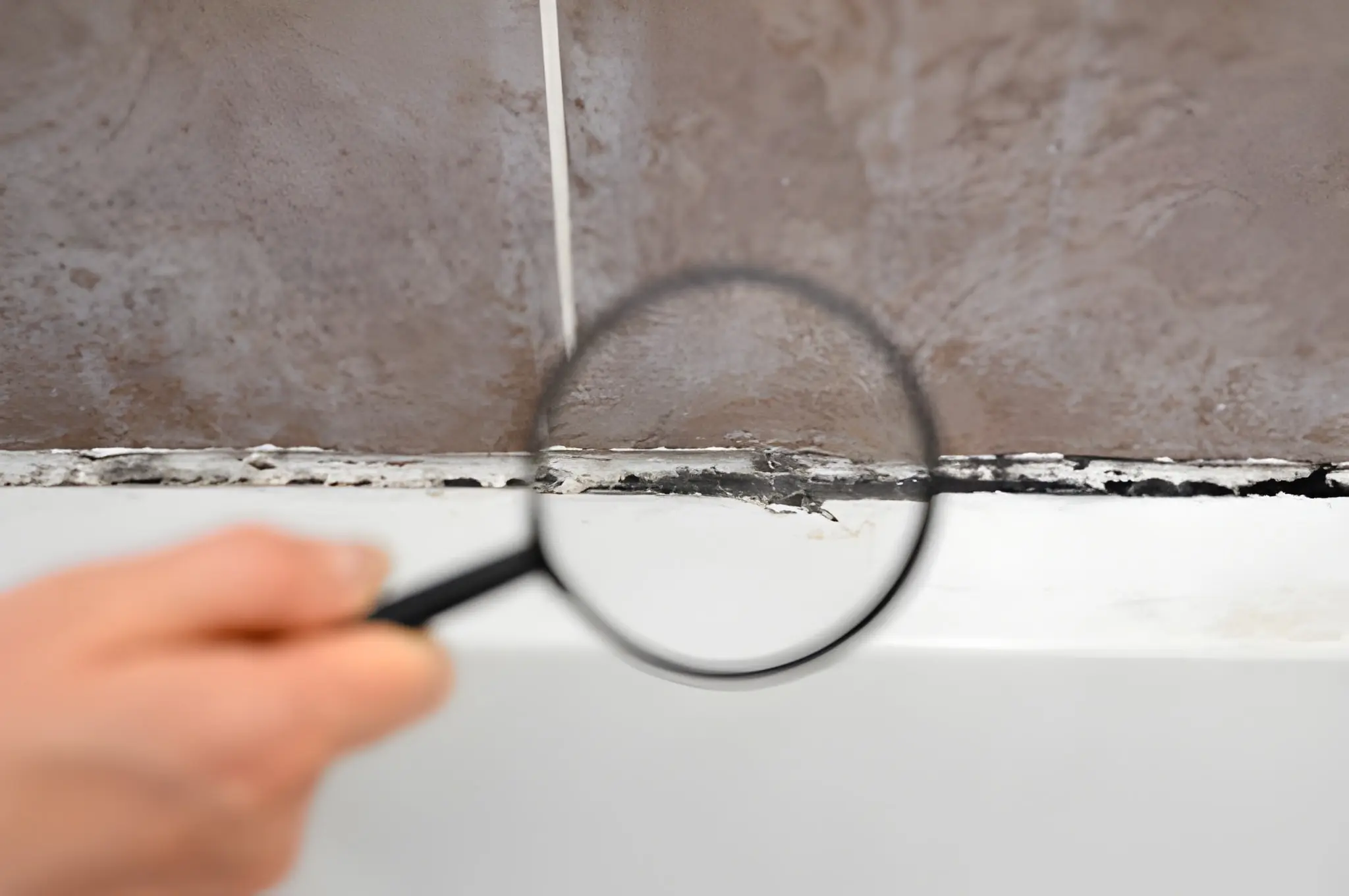 Clean Air Pro specialist inspecting walls and vents for hidden mold during a detailed mold inspection in a Massachusetts property.